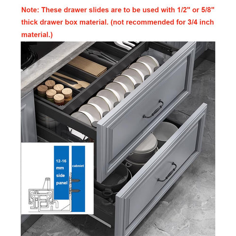 Betesy Hardware soft-close operation reduces drawer noise