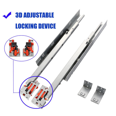 Betesy Hardware rear mounting brackets support sturdy drawer rail setup.