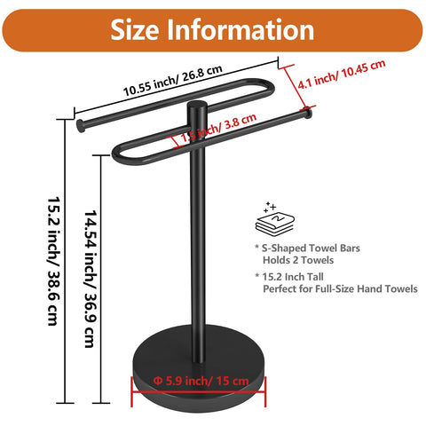 Bethom countertop towel rack suitable for bathroom and kitchen.