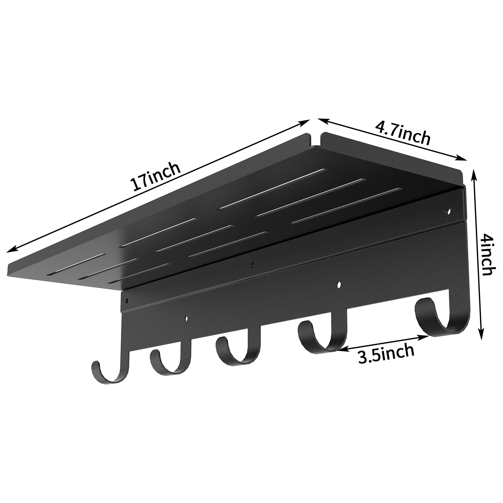 Bethom easy installation coat rack requires only a few screws.