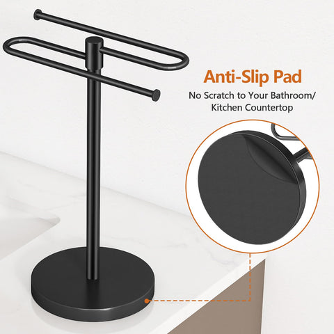 Bethom non-slip base protects surfaces and keeps the rack stable.