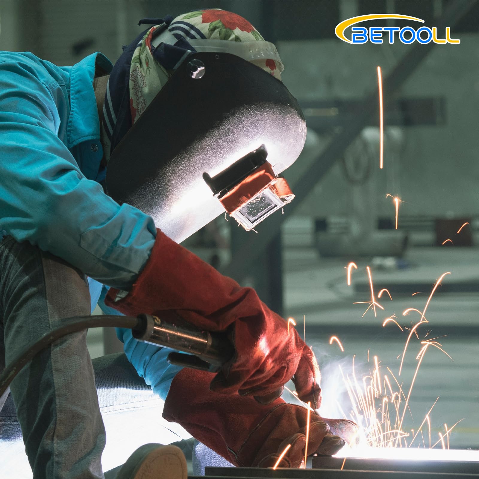 BETOOLL 6.6ft hose provides safe distance between tank and work.