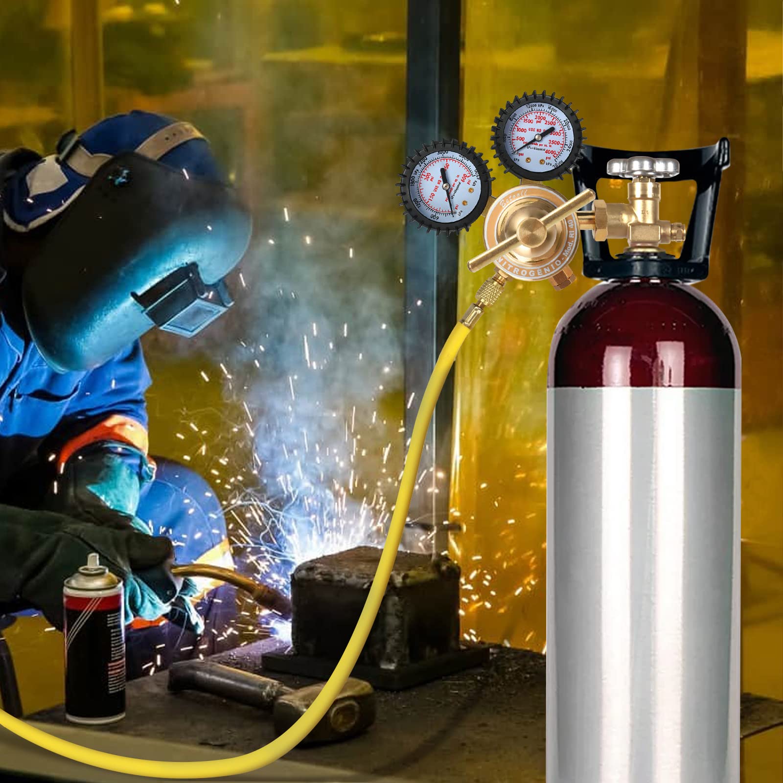 BETOOLL nitrogen regulator protective gauge boots safeguard readability and durability.
