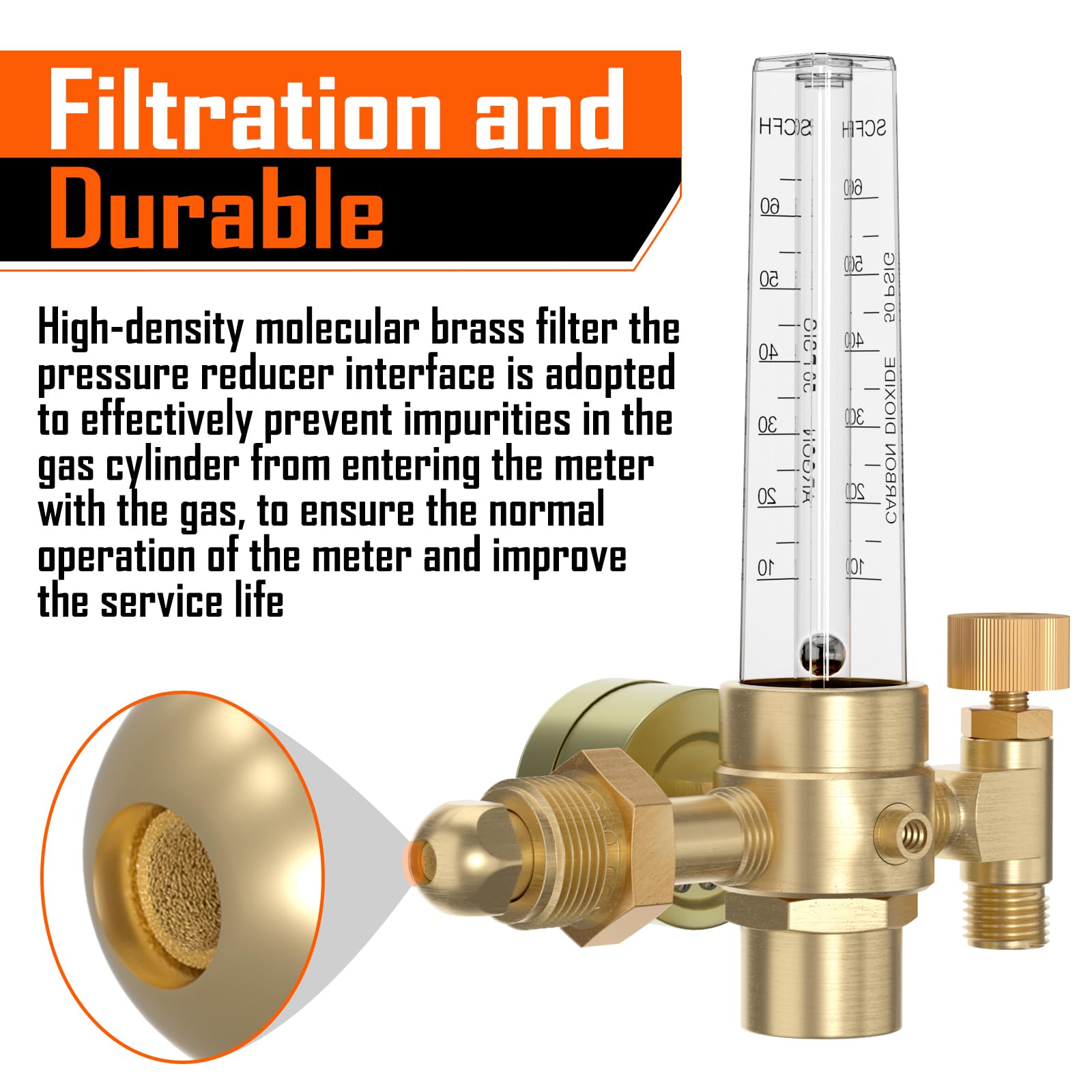 BETOOLL pressure gauge shows gas level from 0 to 4000 psi