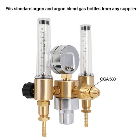 BETOOLL regulator with 9/16x18 outlet and hose barb for versatile connections