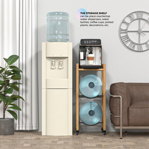 BETSEO multi-purpose storage stand shown in a ready-to-move configuration