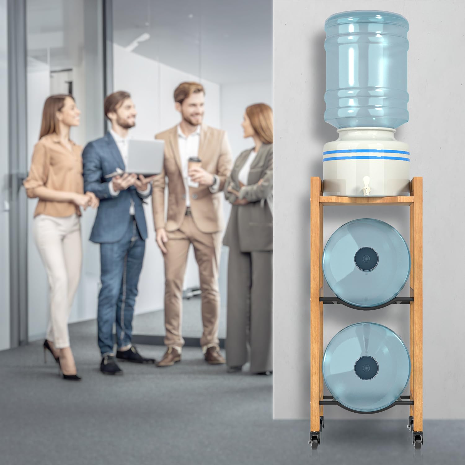 Reinforced BETSEO jug-support rack with durable joints for reliable use