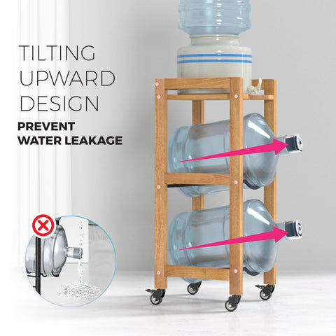 Top shelf of BETSEO stand ready to hold dispensers, kettles, or decor