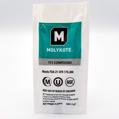 Better H2O Molykote 111 lubricant-sealant for O-rings and seals during maintenance.