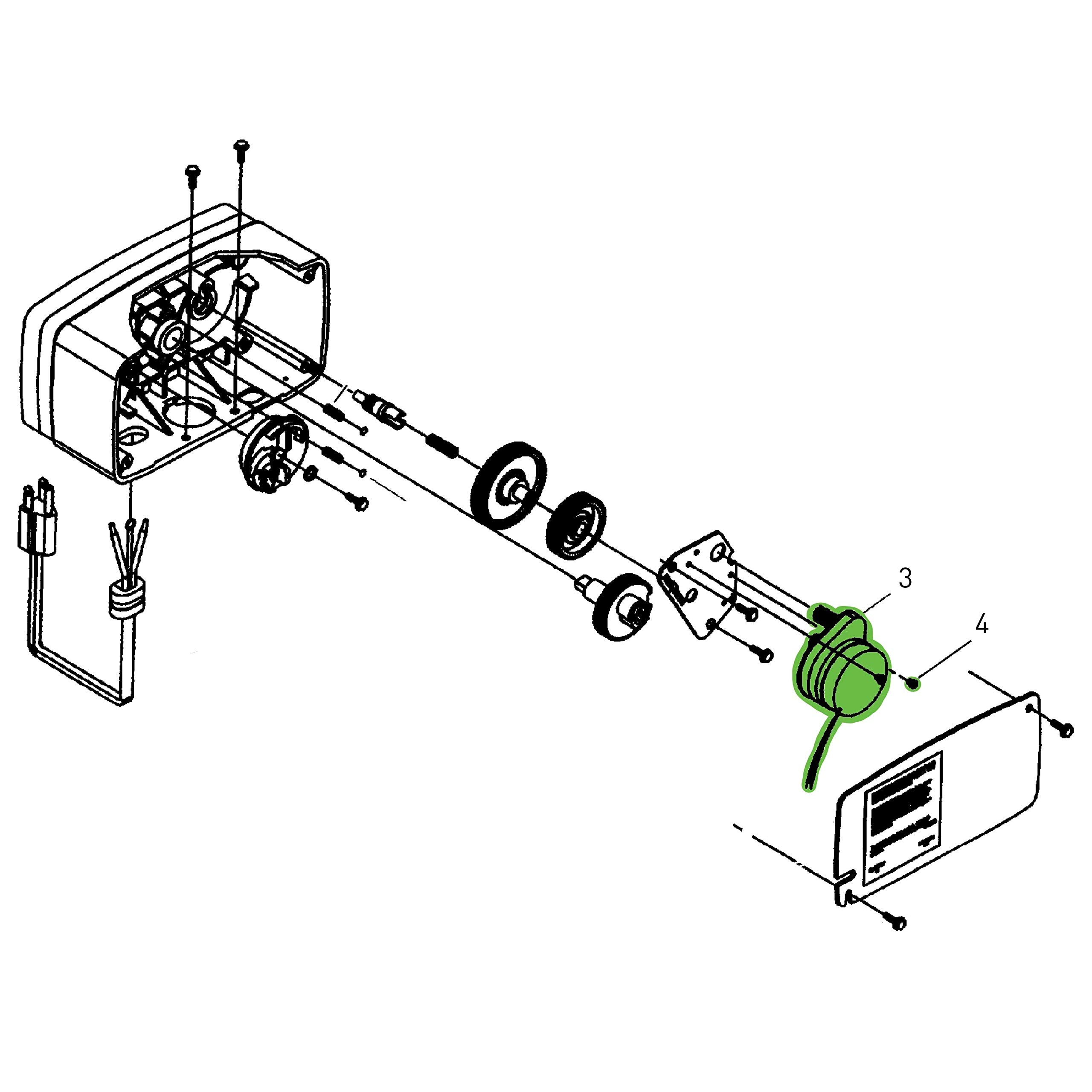 Better H2O Fleck-style timer motor replacement ready-to-use