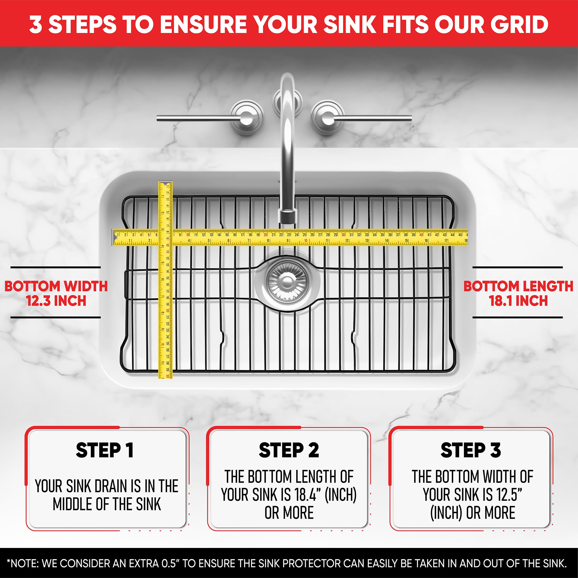 Better Houseware sink protector supports glassware securely while protecting sink.