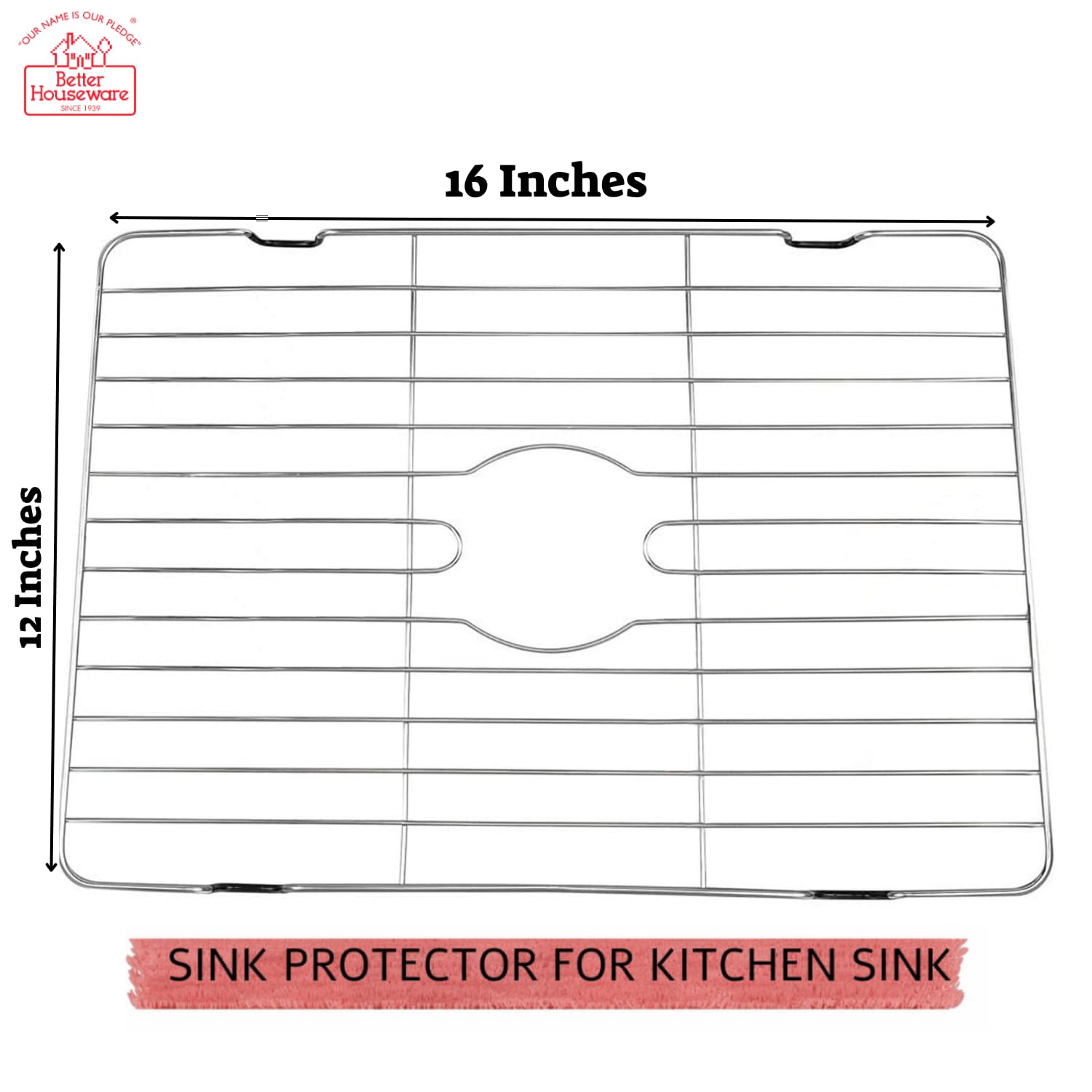 Better Houseware grid protecting delicate glassware during washing
