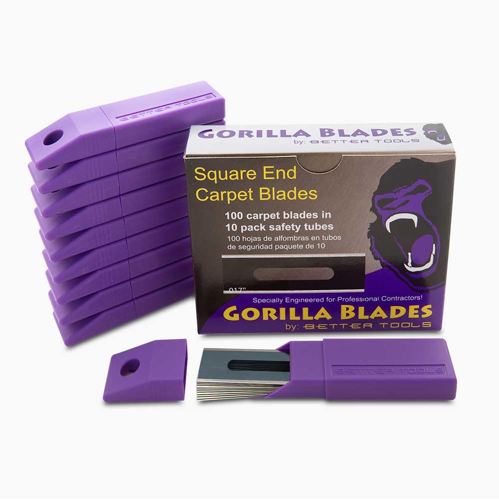 Better Tools 3G Extreme square end blade pack for carpet knives delivers precise cuts.