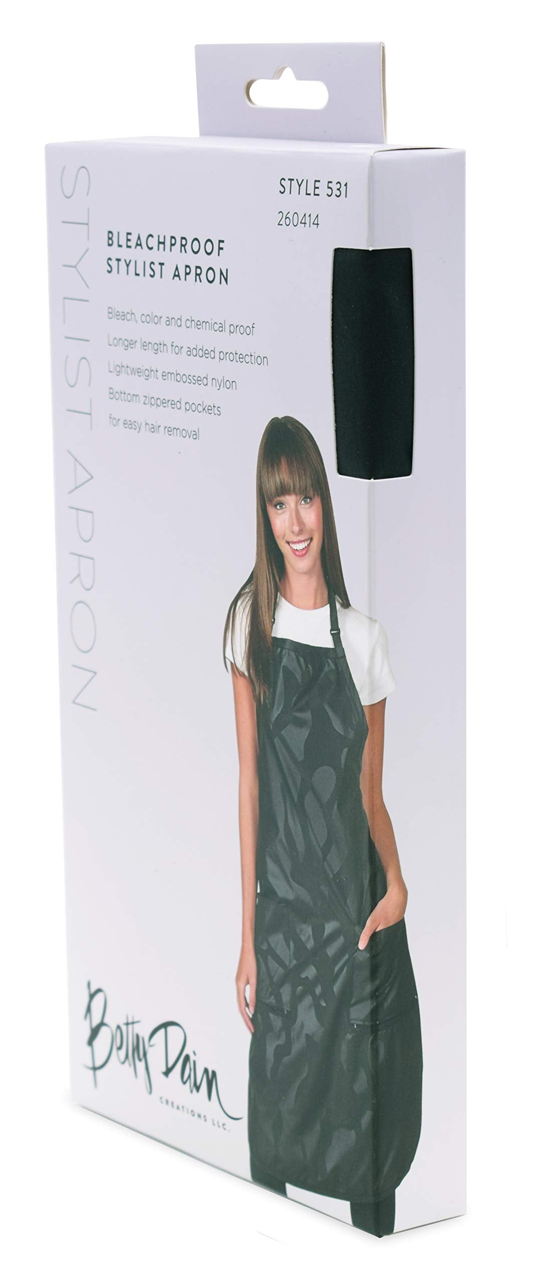 Lightweight embossed nylon keeps movement easy while delivering durable bleach and chemical protection.