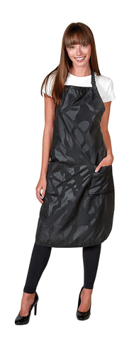 Betty Dain Amazin' Bleachproof Apron with embossed nylon offers waterproof, color-proof protection for salon work.
