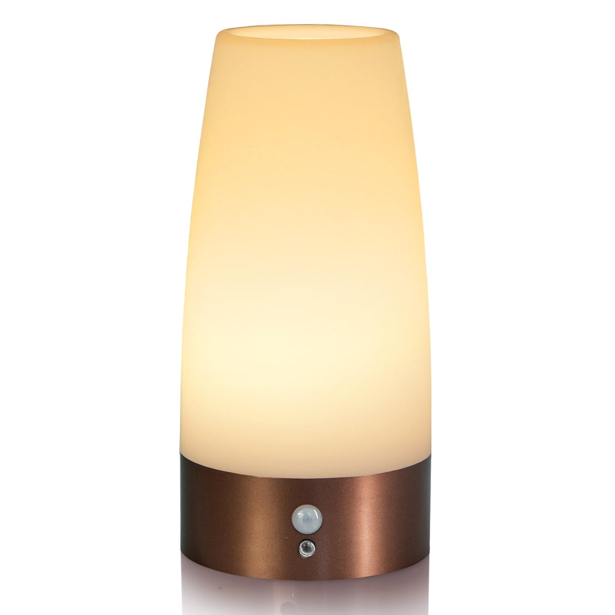 Betus Motion Sensor Night Light front view emits a warm glow for nighttime visibility