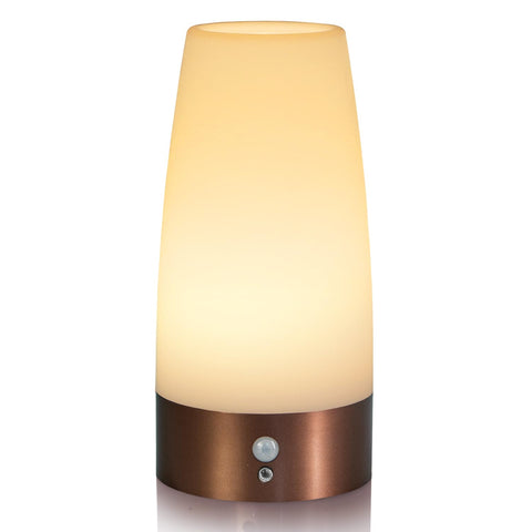 Betus Motion Sensor Night Light front view emits a warm glow for nighttime visibility