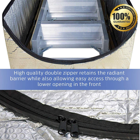 Bevel Energy aluminum bubble insulation layer showing thermal barrier.