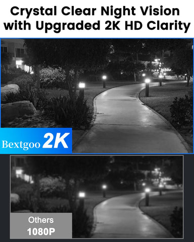 Bextgoo night vision mode provides readable footage in low light