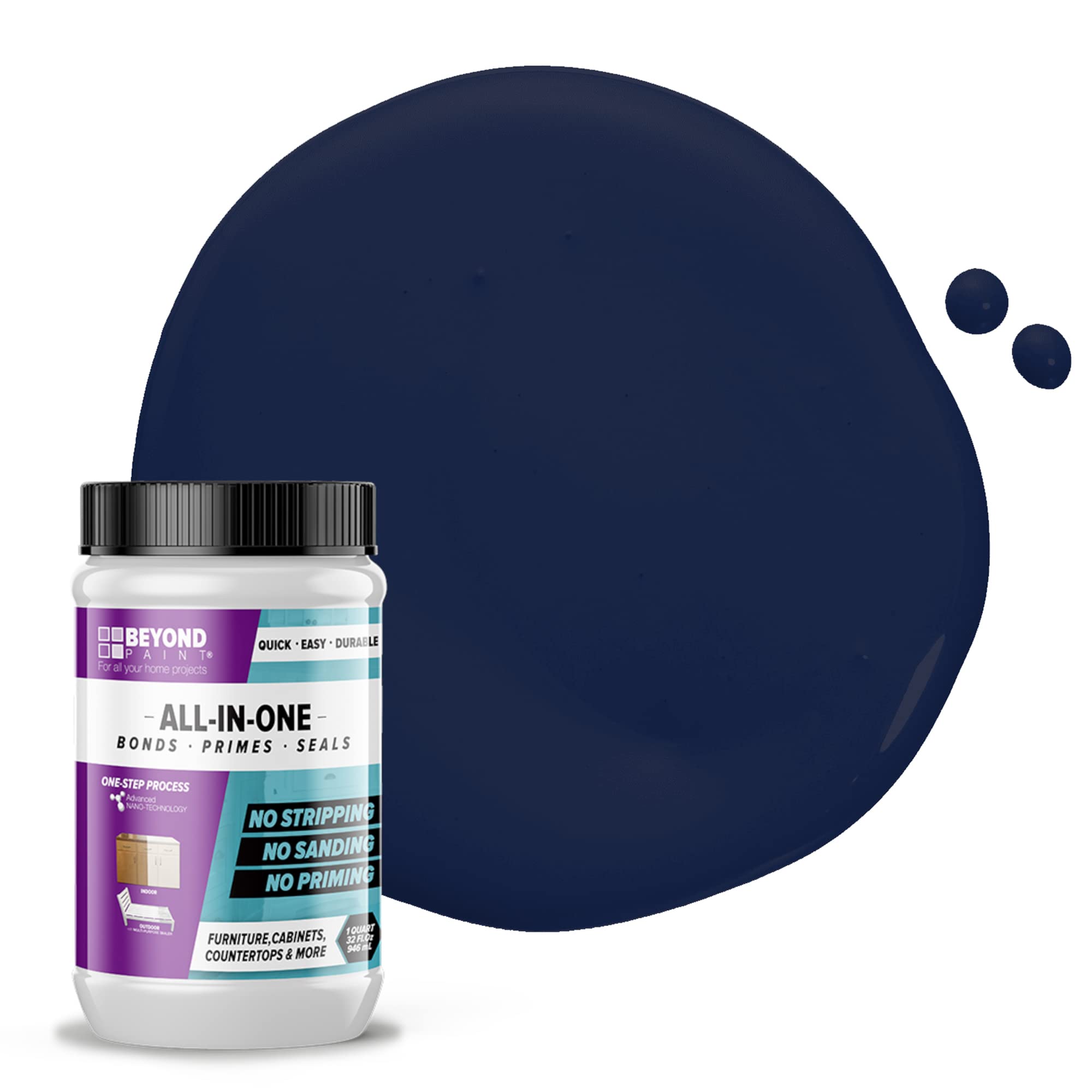 Beyond Paint bottle-pour shows easy, mess-free dispensing for refinishing projects.