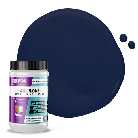 Beyond Paint bottle-pour shows easy, mess-free dispensing for refinishing projects.