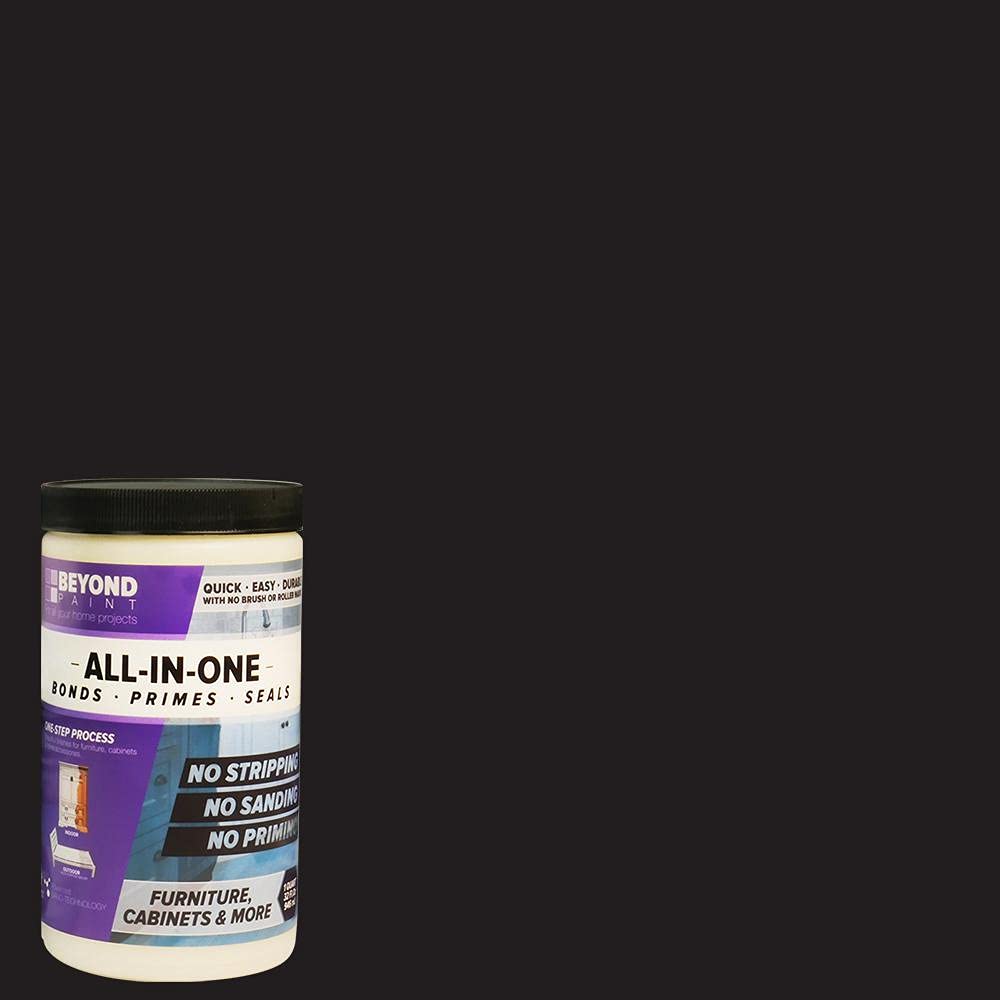 Beyond Paint Licorice color-swatch shows rich shade ideal for furniture refinishing.