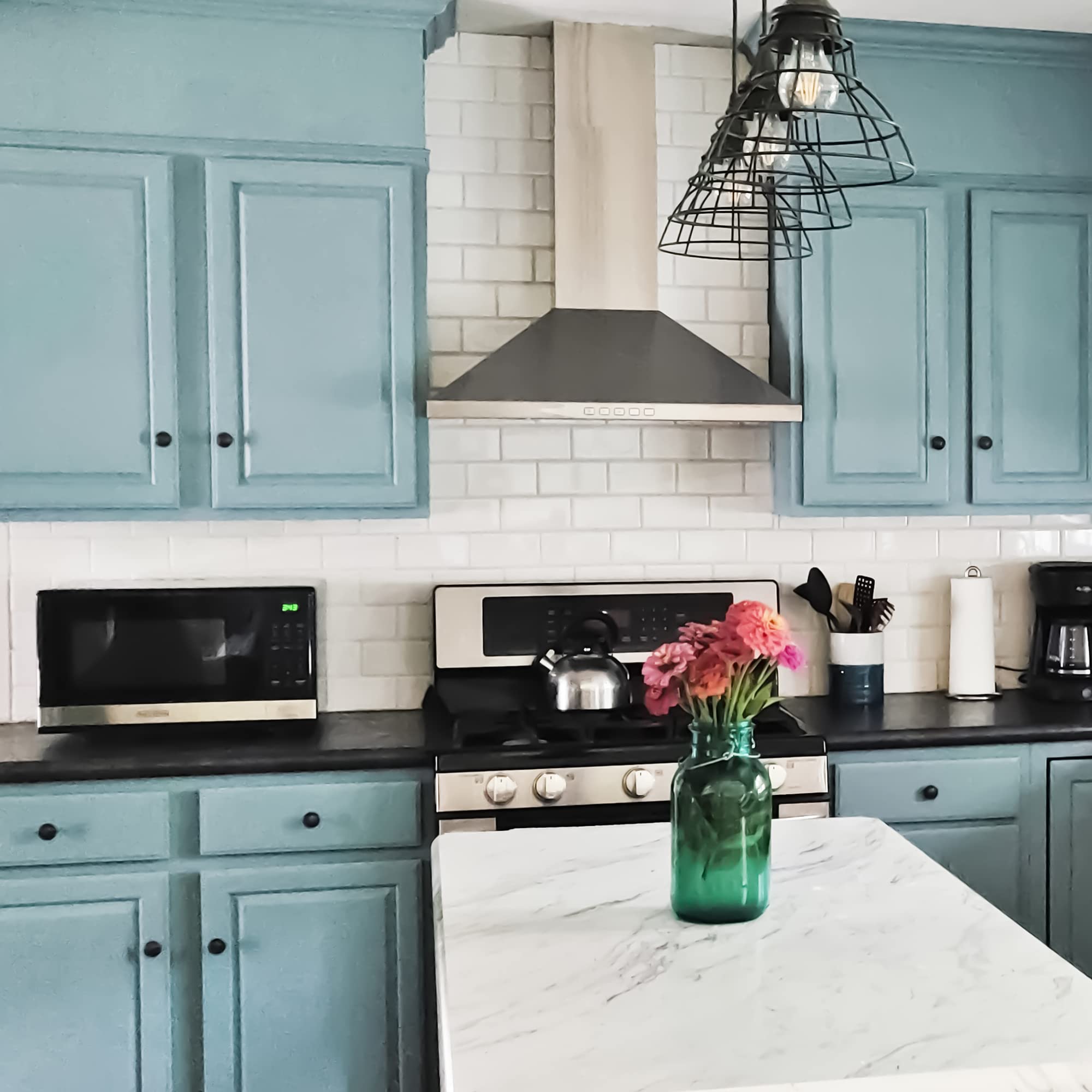 Beyond Paint Nantucket smooth finish on cabinet highlights durable, washable surface