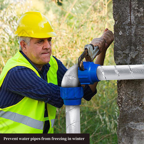 BFHB energy-saving pipe wrap helping maintain water temperature