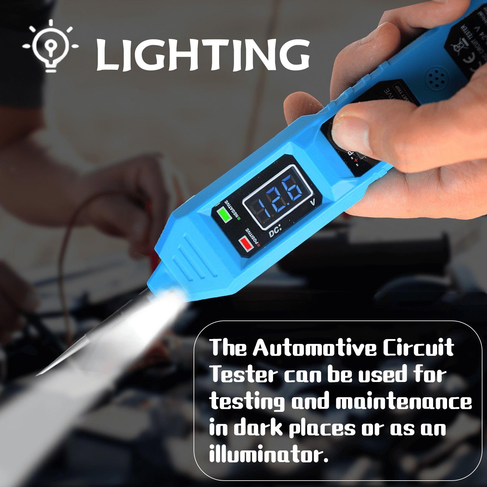 Bfminitool safety features include overload warning to protect your battery.