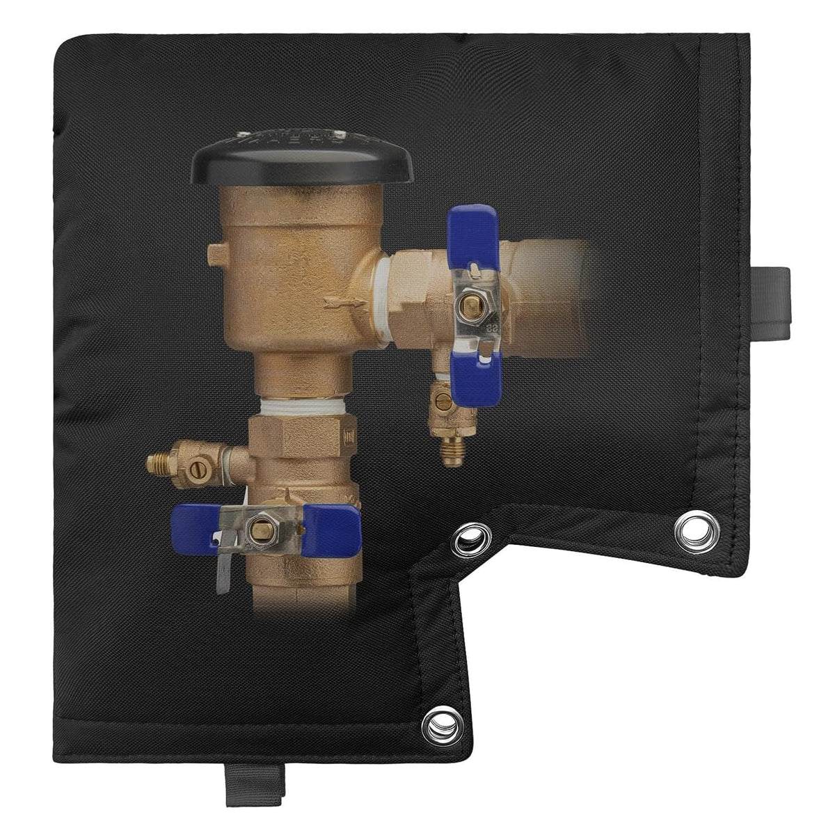 BFU Hxin winter sprinkler backflow cover unfolded for quick insulation setup.