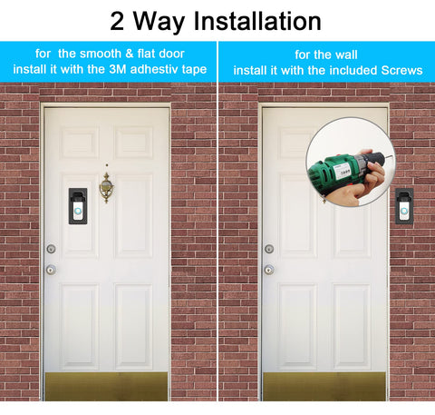 BFYTN mount with included screws secures firmly on brick or rough walls.