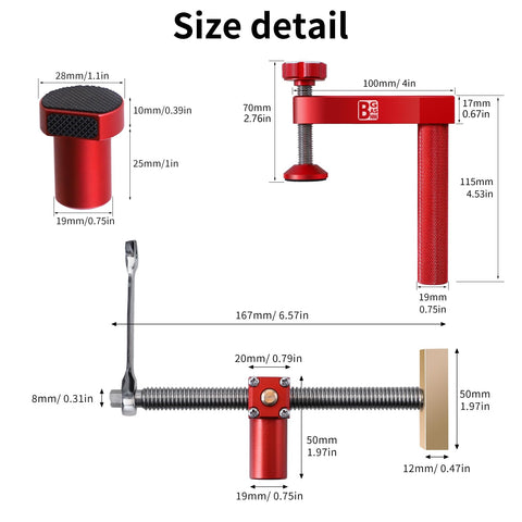 BGASNW bench dogs edge clamping supports irregular shapes during routing.