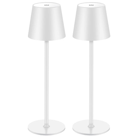 BGFHome 2Pack cordless table lamp front view, minimalist design for modern spaces