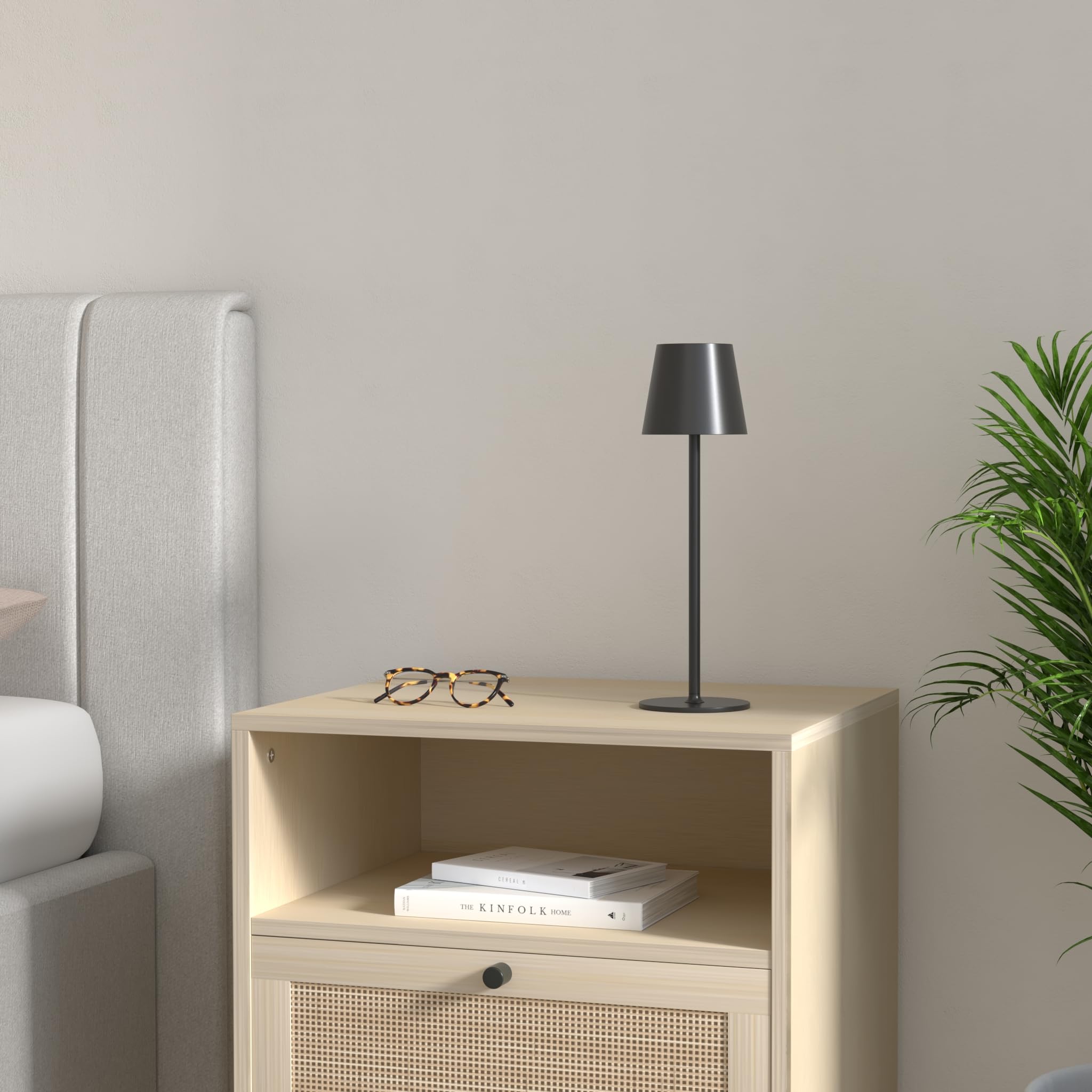 BGFHome touch-sensor night light on top enables easy brightness control.