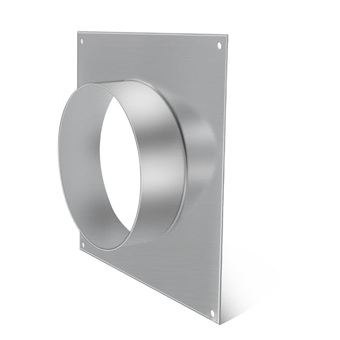 Bghdas 4 inch duct flange front view, durable galvanized steel for reliable air connections.