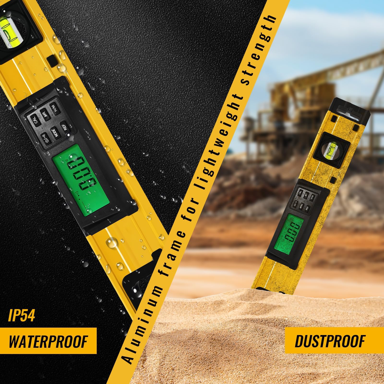 Bghdas dual magnets let you attach to ferrous surfaces during setup.
