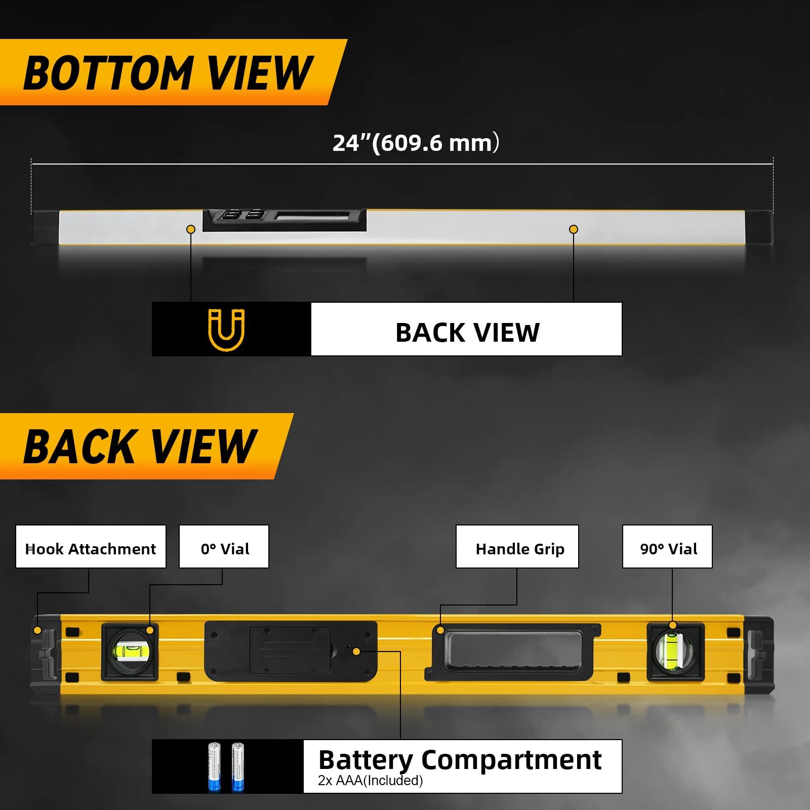 Bghdas LED display provides clear readings from any angle.
