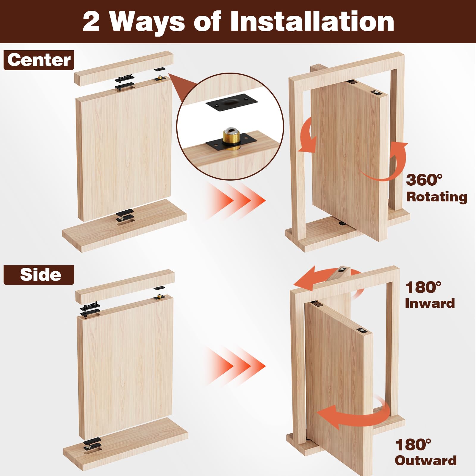 BGKBGK 1100-lb base support supports heavyweight gates securely.