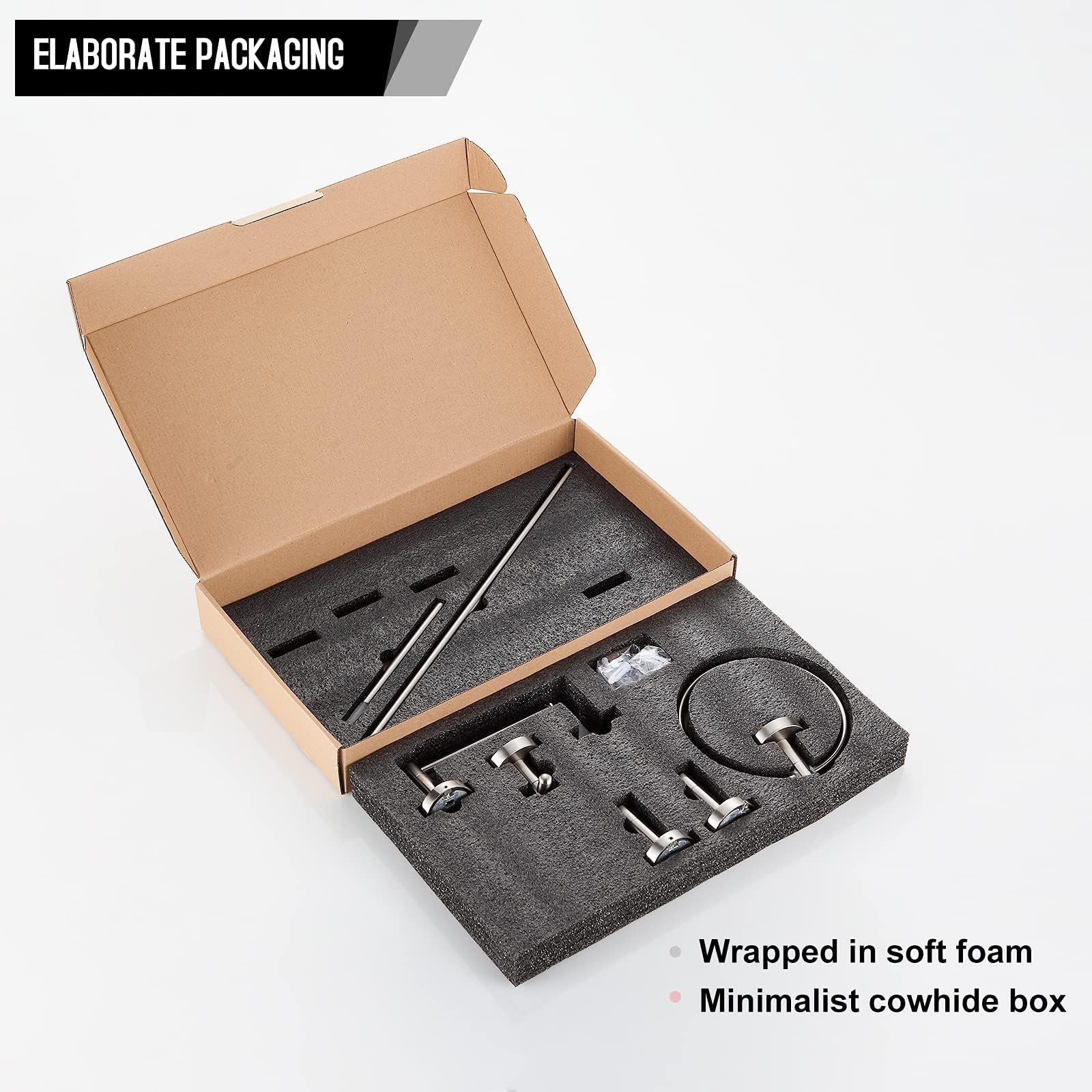 BGL heavy-duty zinc alloy construction withstands daily bathroom use.