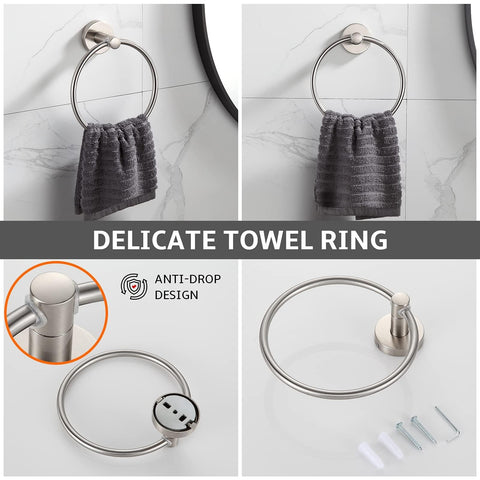 BGL toilet paper holder provides sturdy roll storage in compact spaces.