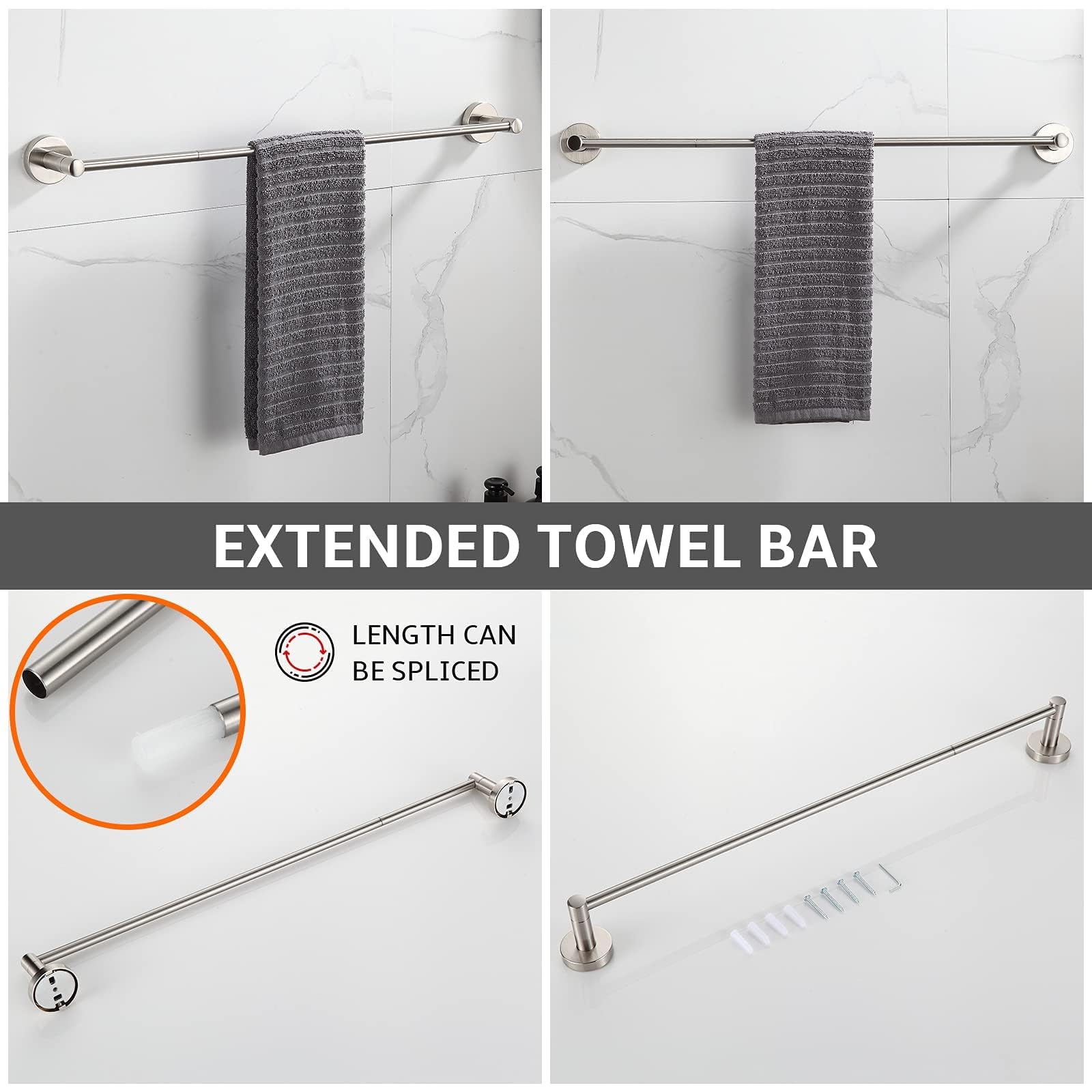BGL towel ring keeps hand towels neatly within reach after washing.