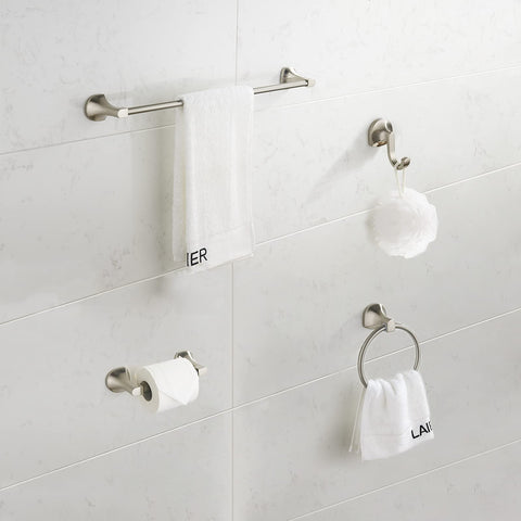 BGL Brushed Nickel hardware with easy installation included.