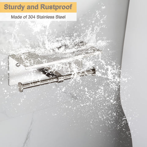 Brushed nickel finish adds modern style to any bathroom.