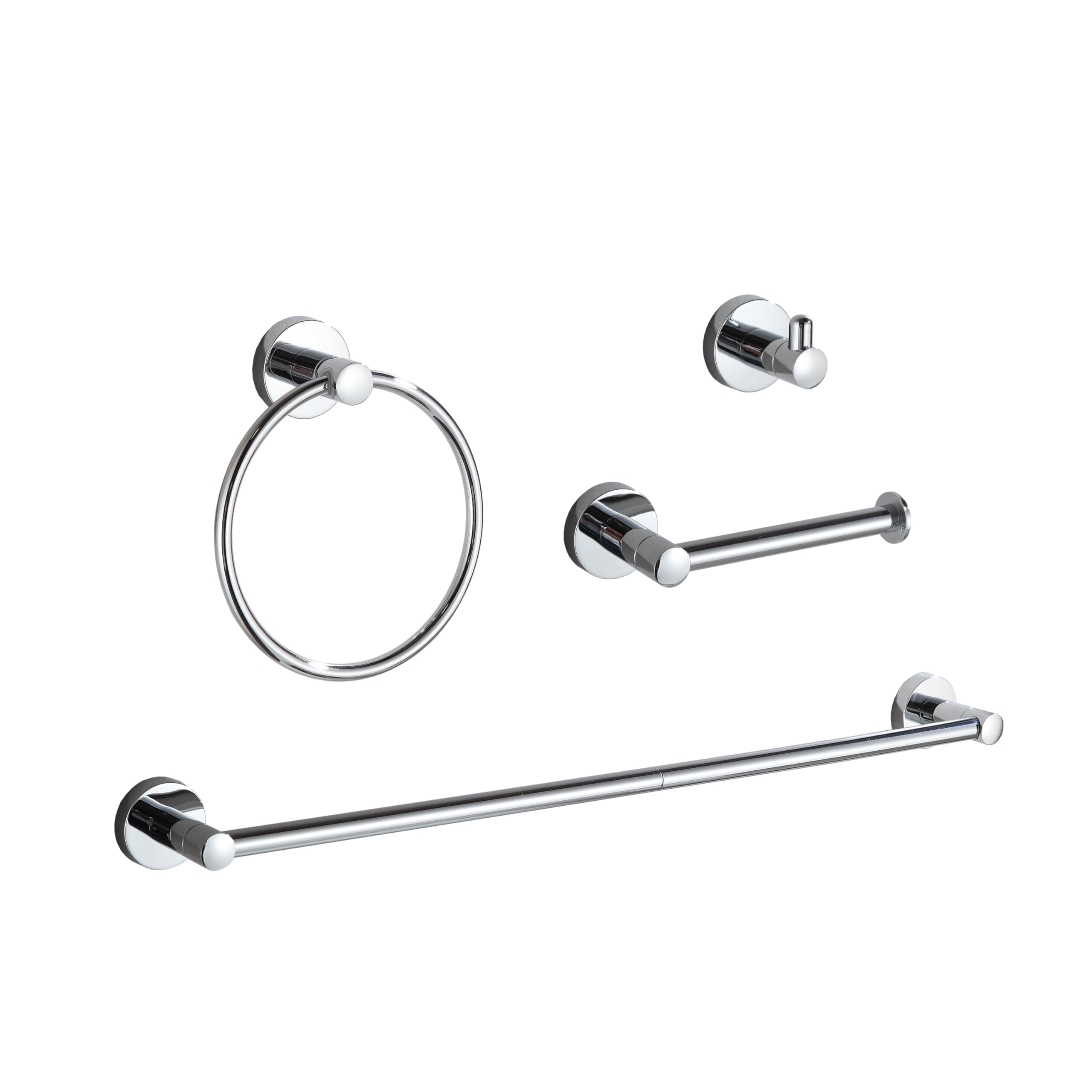BGL chrome towel bar adjustable to 18 or 24 inches for flexible bath storage