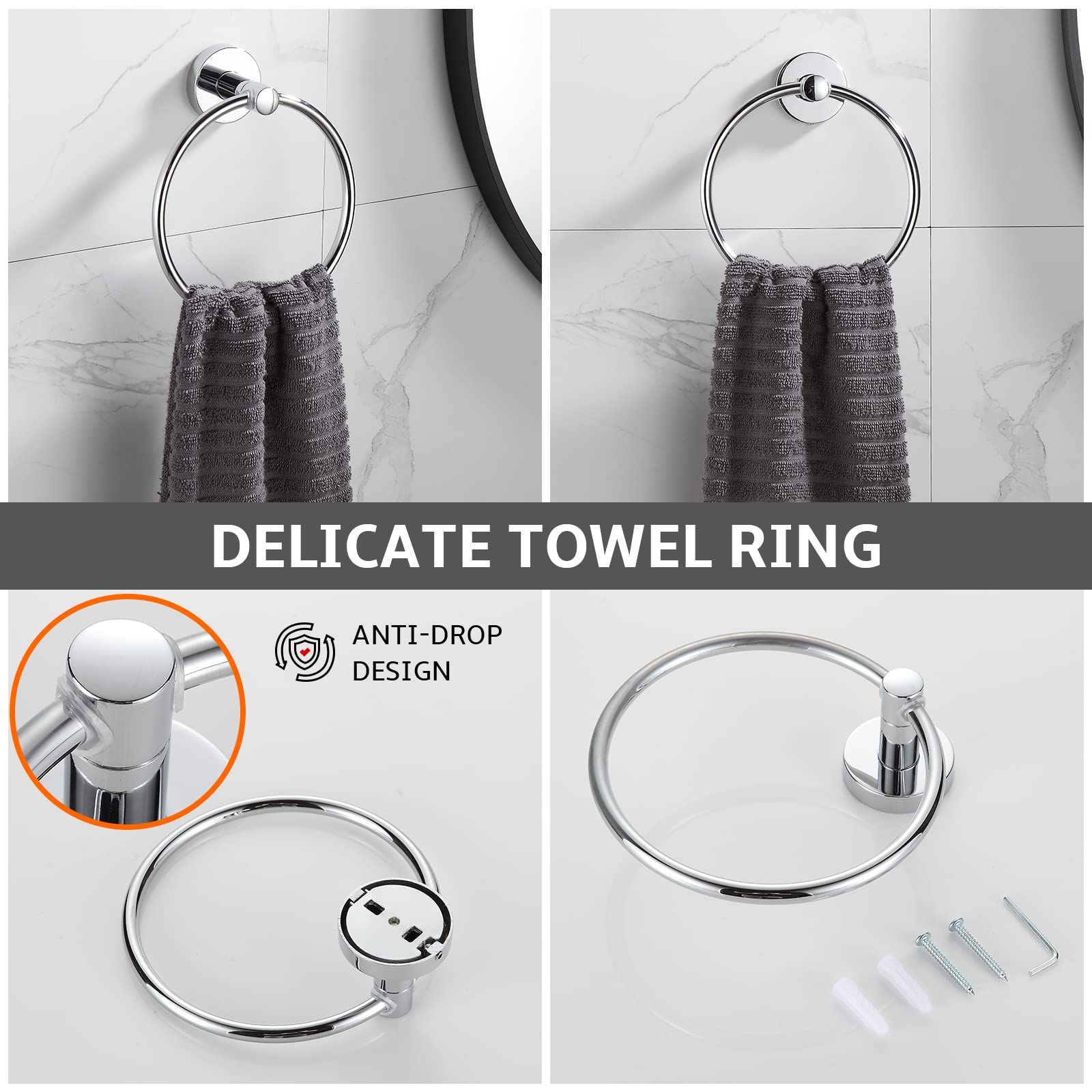 BGL toilet paper holder adds convenient reach in a coordinated chrome set
