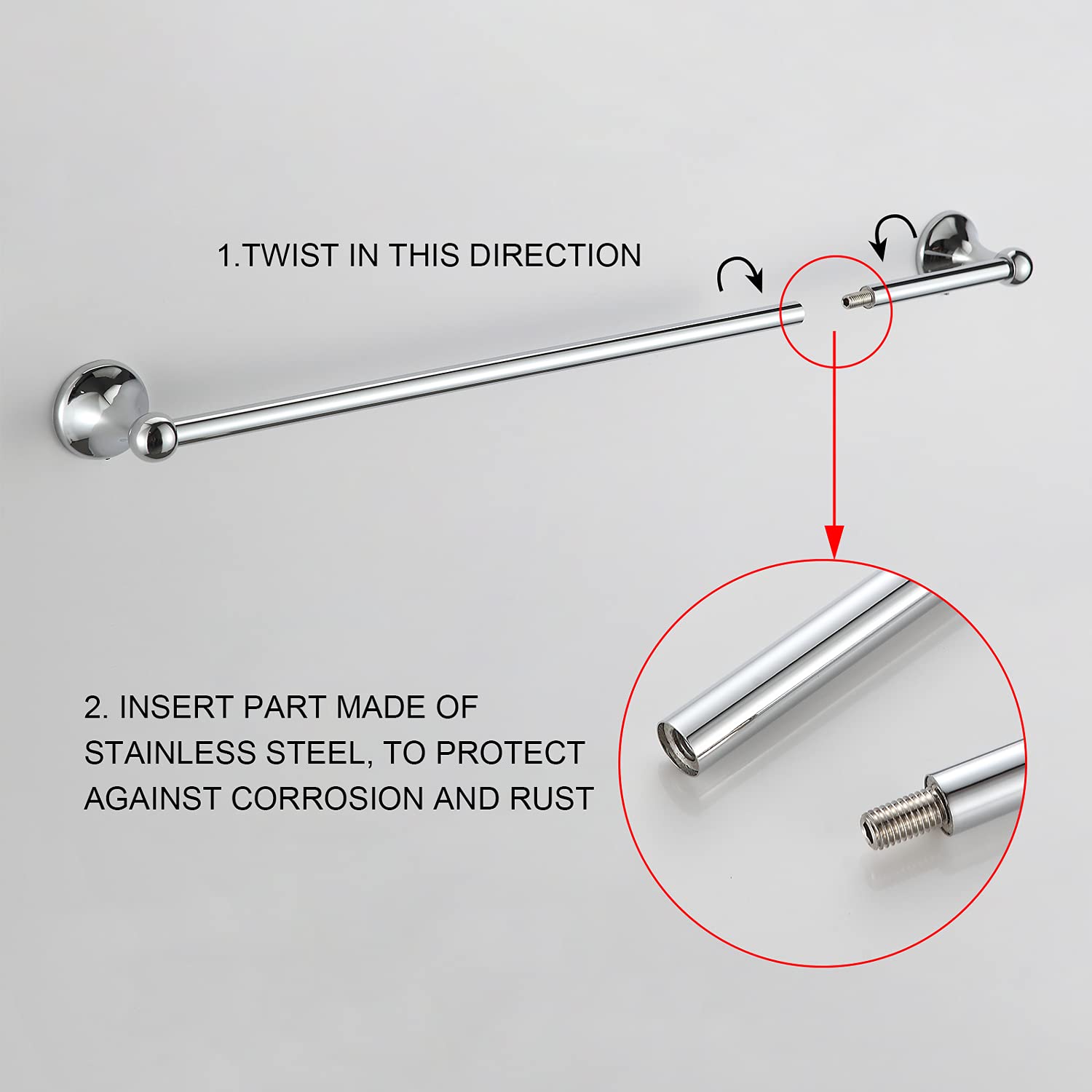 BGL brushed chrome finish delivers a timeless look for any bathroom