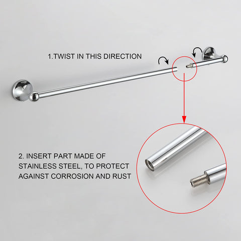 BGL brushed chrome finish delivers a timeless look for any bathroom