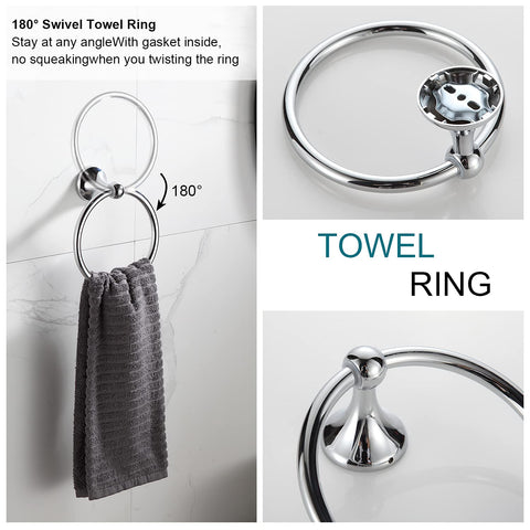 BGL towel bar features stainless steel insert to resist bending