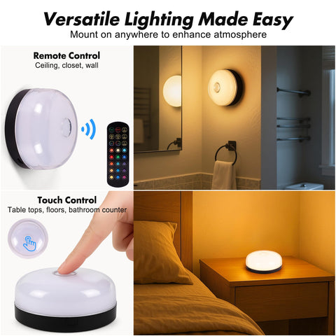 Bgmonster 2Pack shower light offers 15 colors for mood shifts and accent lighting