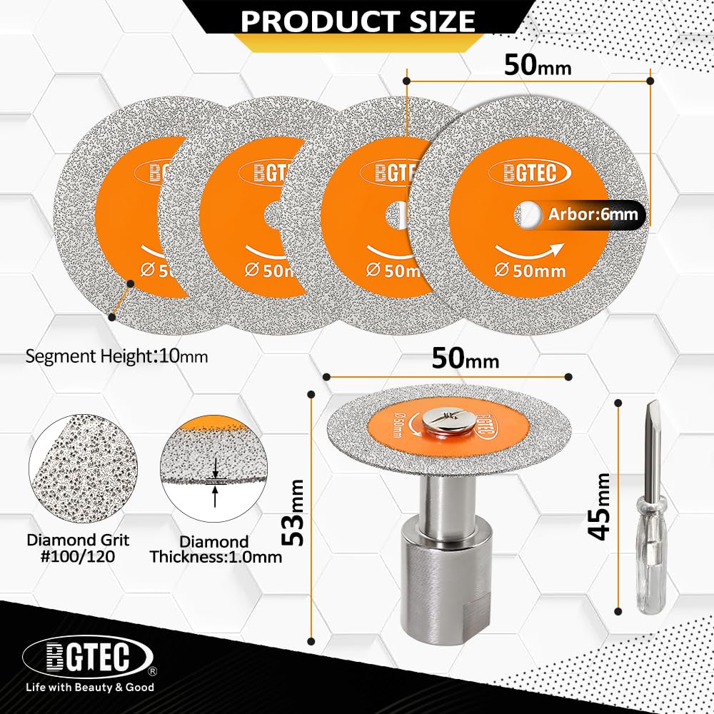 BGTEC Diamond Mini flange 5-8-11 thread supports versatile tool compatibility.
